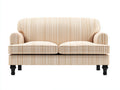 Sofás 2 plazas de tela beige 155 x 82 x 86 cm - para salón - diseño clásico