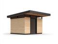 Casetas de jardín de madera 250x220x230 cm - Natural-Negro - Diseño moderno para exterior